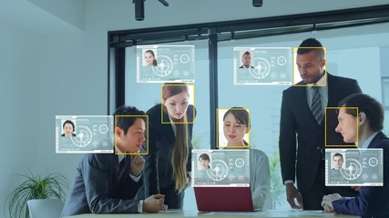 個人認証　顔認識 - Powered by Adobe