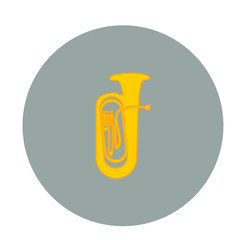 tuba musical instruments on white background