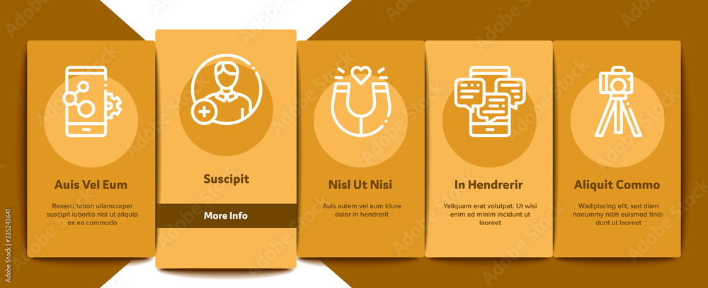 Poster blogger internet social channel onboarding mobile app page screen vector. blogger web site and likes