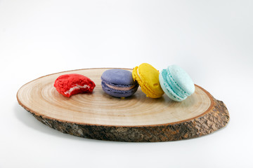 French cookies colored macarons