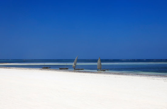 Boat at Diani Beach - Galu Beach - Kenya, Africa