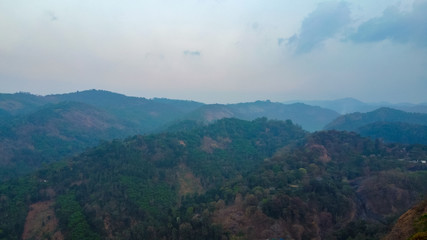 Famous, beautifut and ever green hill station, Munnar, in Kerala, South India