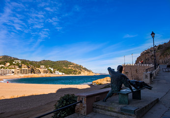 Fototapeta na wymiar Tossa de Mar on Costa Brava, Catalonia, Spain.