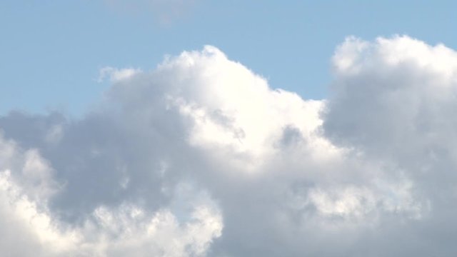 Ten Seconds of fluffy Cumulus Clouds outside of my back yard at Noon in the California Bay Area.