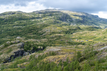 Fototapeta na wymiar Aurland, Norway - augustus 2019
