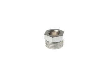 Metal nipple reducer. Inner and outer thread 1/4