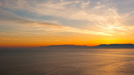 Fototapeta na wymiar Sunset sea view