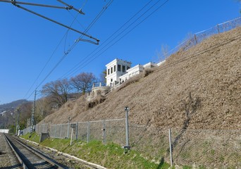 abandoned ruins of an old unfinished building