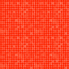 Simple repeated pattern of bright orange resquare tiles