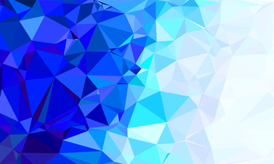 Polygon blue gradient abstract vector background	
