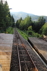 Fototapeta premium Railway in the mountains