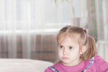 Fototapeta premium portrait of a three year old smiling little girl