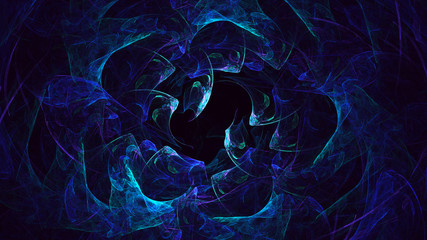 3D rendering abstract fractal light background