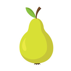 Pear fruit icon image vector illustration flat design