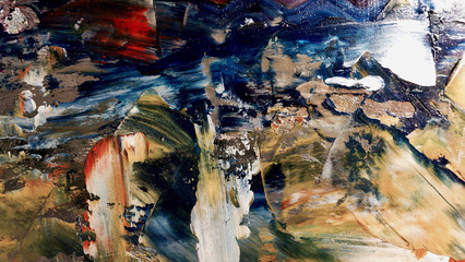 Colorful abstract background wallpaper. Modern motif visual art.  Mixtures of oil paint. Trendy...