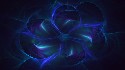 3D rendering abstract fractal light background
