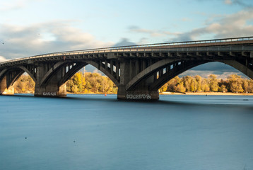 old bridge over the river