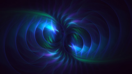 3D rendering abstract fractal light background