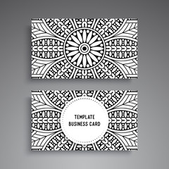 Business Card. Vintage decorative elements