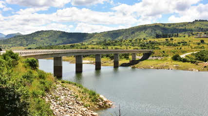 Fototapeta na wymiar Maguga Dam on river Komati in Swaziland 