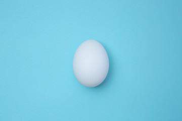 White egg in the middle of horizontal photo stock photo