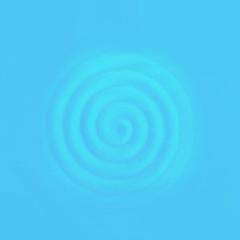Fototapeta na wymiar Circular vibrations. Blue rippled waves. Blue background