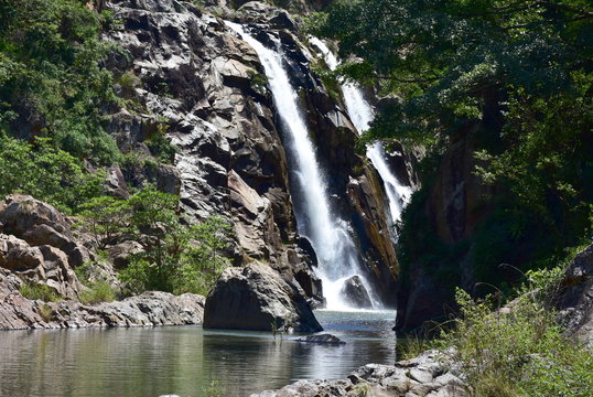 Mantenga waterfall,one of Swaziland's best-known waterfalls
