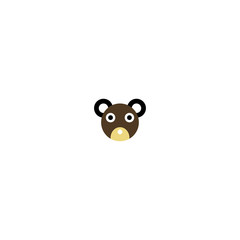 Rat icon. Mouse avatar symbol. Rodent spraying company sign. Logo design element