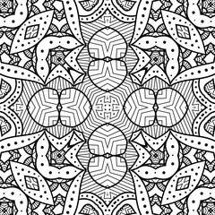 Fototapeta premium mandala background, Seamless ethnic and tribal pattern, mandala design