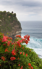 Landscape on the edge of the island of Bali