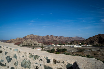 Fototapeta na wymiar beautiful village view of Hatta in the UAE
