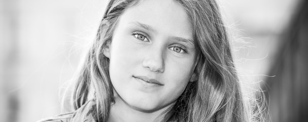 Portrait of adolesent girl