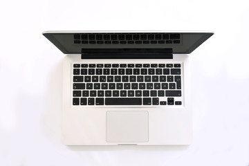Obraz na płótnie Canvas Laptop auf weißem Grund