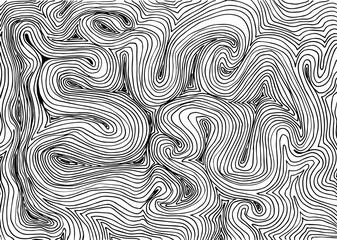 Topographic abstraction background concept . lines art contour Shape vector design. Black and white lines