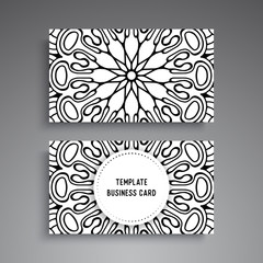 Business Card. Vintage decorative elements