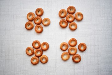 pills on white background