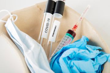 patient samples, coronavirus testing concept