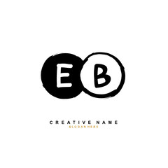 E B EB Initial logo template vector. Letter logo concept