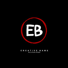 E B EB Initial logo template vector. Letter logo concept