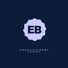 E B EB Initial logo template vector. Letter logo concept