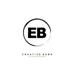 E B EB Initial logo template vector. Letter logo concept