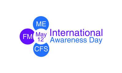 Vector illustration on the theme of International ME, CFS and Fibromyalgia awareness day observed each year on May 12th.