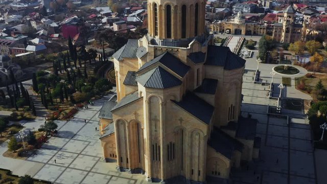 Holy Trinity Cathedral of Tbilisi Georgia or Цминда Самеба, a beautiful orthodox church in Tbilisi.