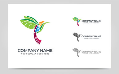 Modern Bird logo design. Vector graphic illustration