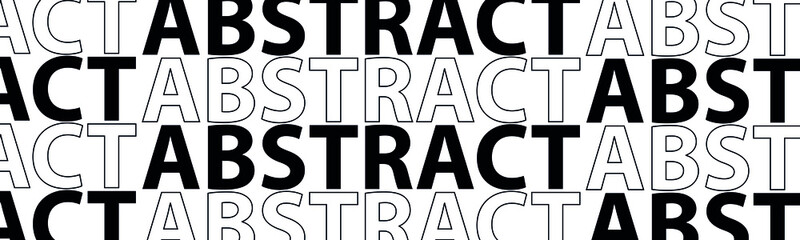 abstract lettering. The illustration is isolated on a white background. Can be used for banners and web design.