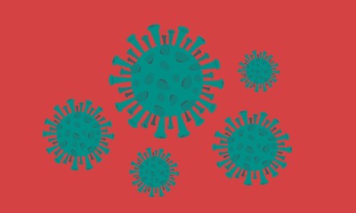 World pandemic. Coronavirus, covid-2019. Novel coronavirus (2019-nCoV). Microscope virus close up. Hand drawn style vector design illustrations.