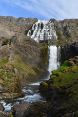 Dynjandi waterfall in Iceland