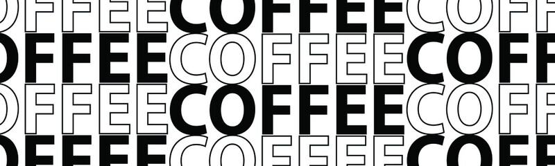 coffee lettering. The illustration is isolated on a white background. Can be used for banners and web design.