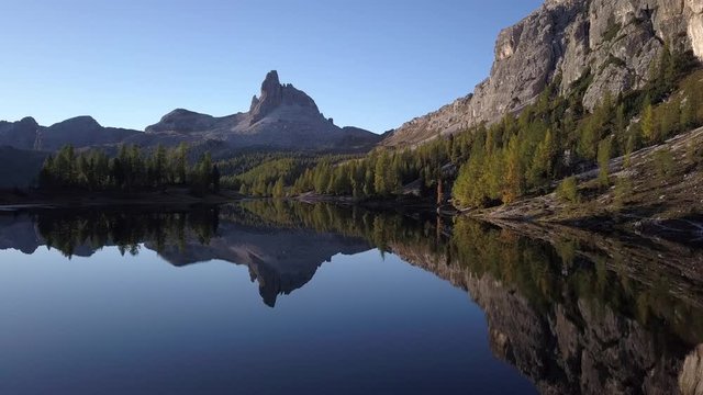 Croda da Lago is a small mountain chain in the central Dolomites in Veneto, northern Italy, just east of the Giau Pass. The highest peak of the group, the Cima d'Ambrizzola has an elevation of 2,715m