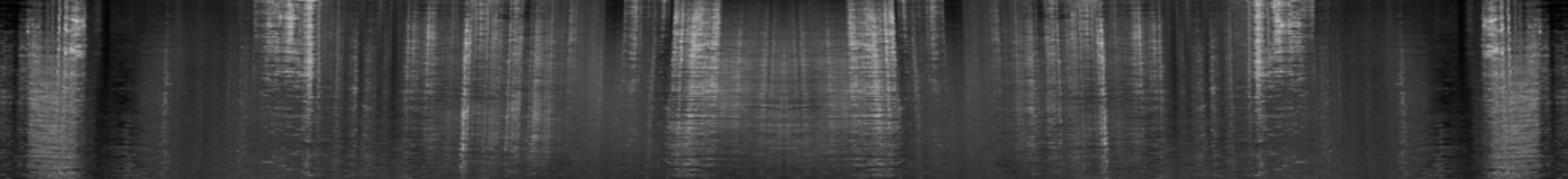 Black white background. Black grunge banner copy space. Abstract metal background. Website Header.